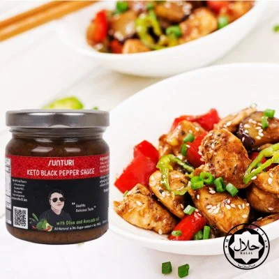 Keto Black Pepper Sauce 200ml - Halal