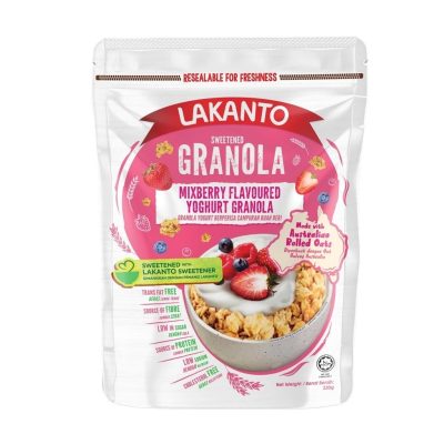 LAKANTO Granola HALAL Mixberry Perisa Yogurt 220G
