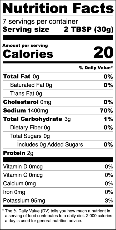 First Health Holy Basil Stir Fried Sauce Keto HALAL 200ml                                                    低碳生酮 罗勒九层塔酱 Nutrition Facts